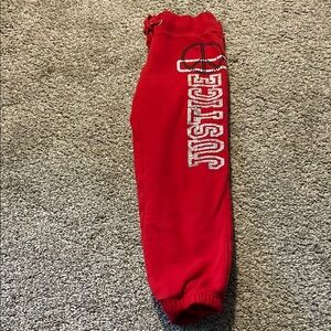 Justice Red Kids Joggers